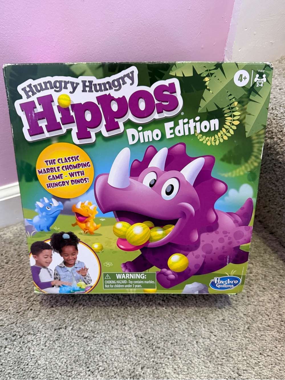Hungry Hungry Hippos Dinosaur Edition Game